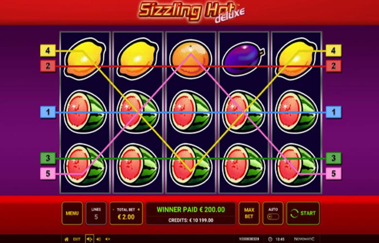 Скриншот Sizzling Hot Deluxe